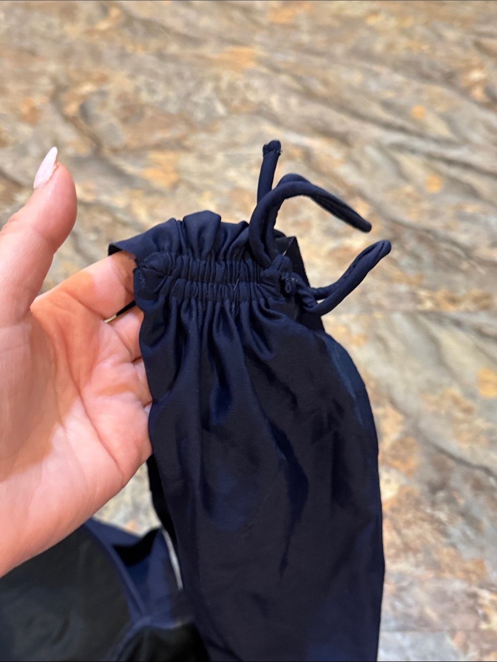 Women’s size 8 Navy One-Piece Swimsuit with Adjustable Straps - Picture 10 of 12